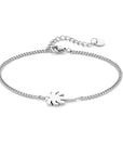 Palm tree bracelet silver