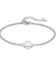 Seashell blossom bracelet silver