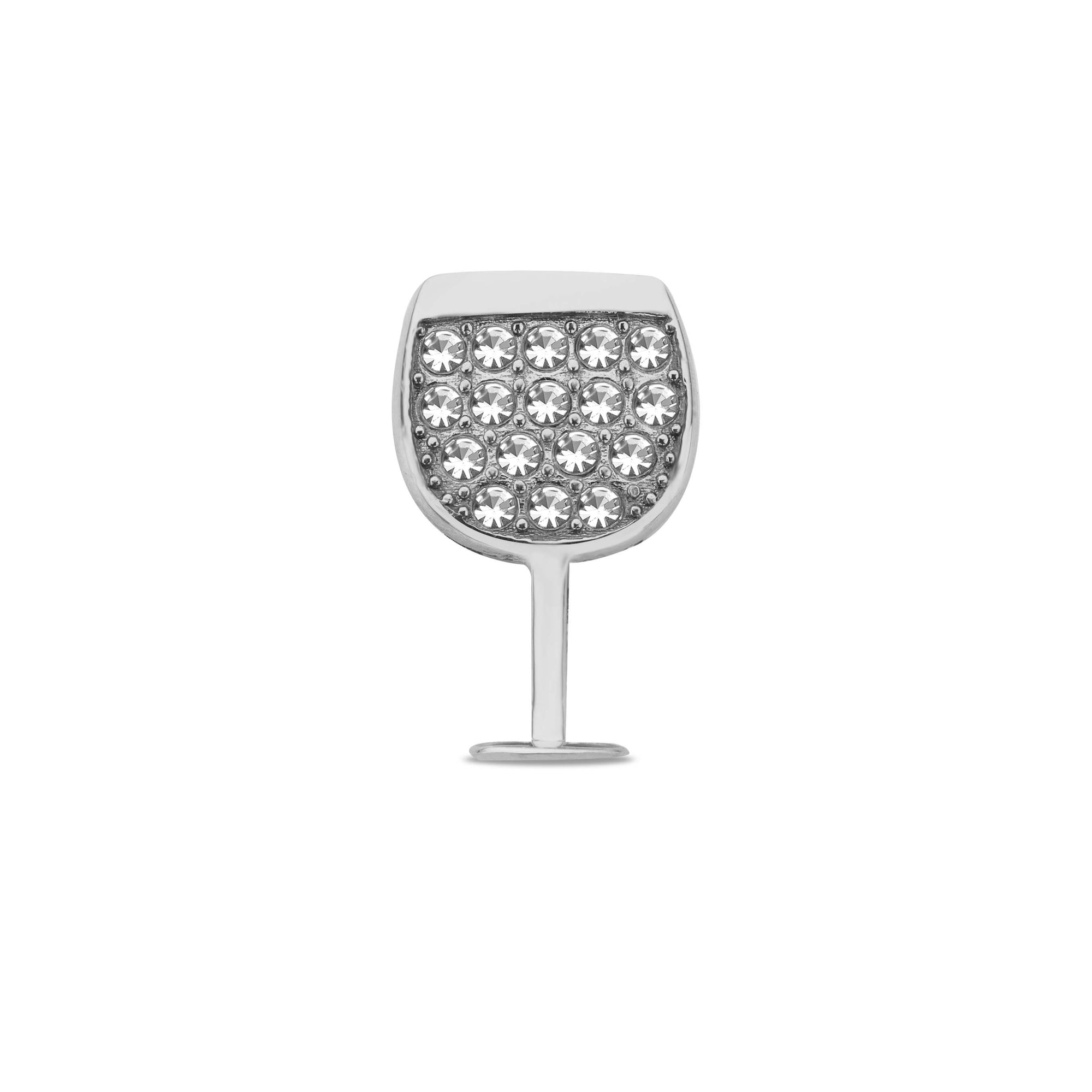Mesh charm wine glass silver - Stainless steel