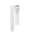 White leather strap rosé gold - Adjustable